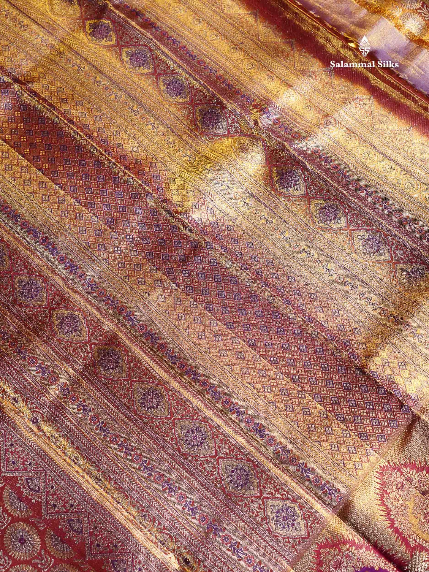 Beautiful Orange Tissue Bridal Pure Kanjivaram Silk Saree With Traditional Evening Morning Border