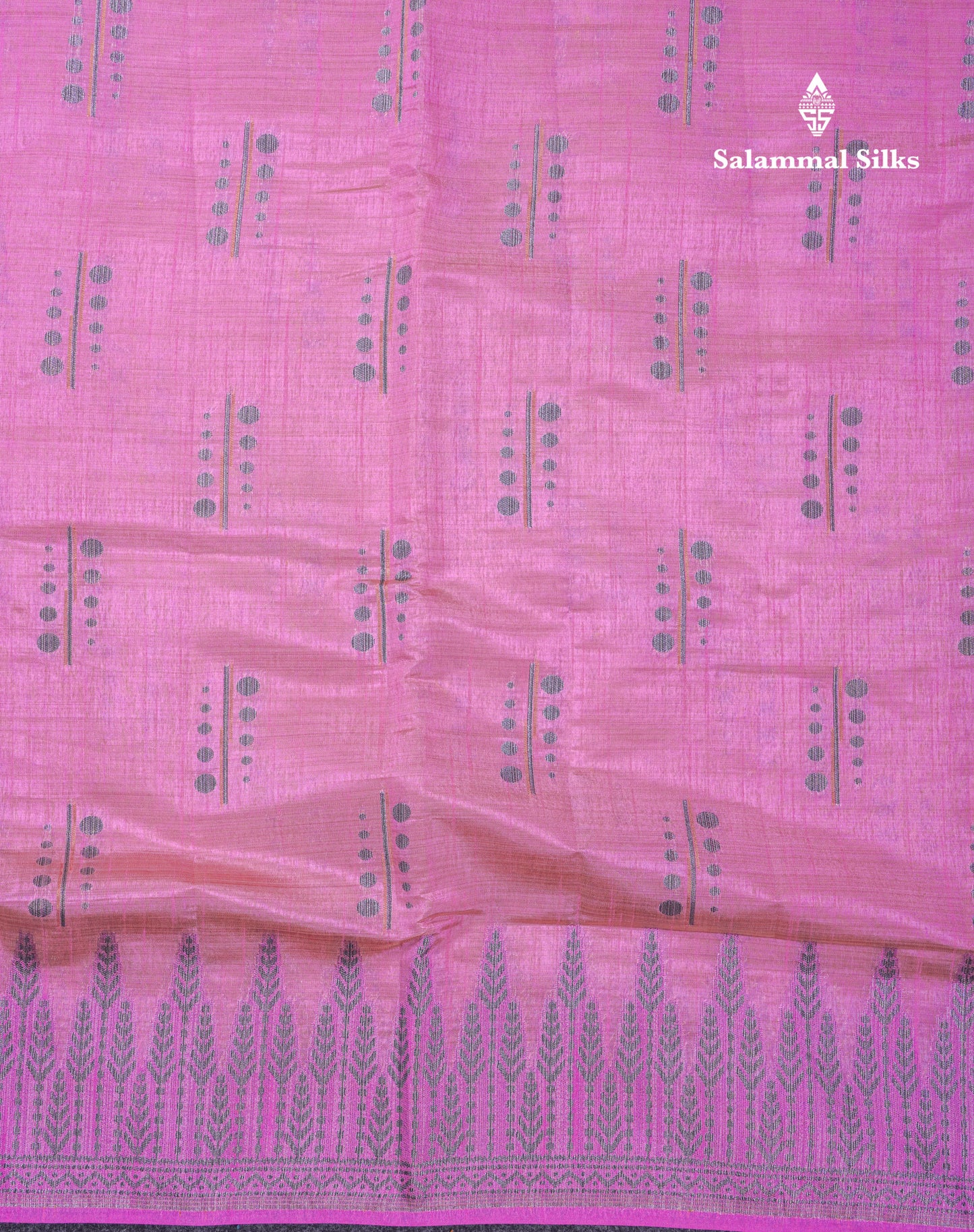 Beautiful Reddish Maroon Semi Raw Silk Saree With Fancy Border