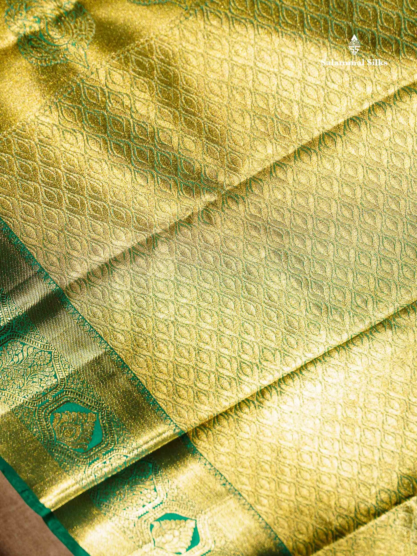 Neon Green Grand Puremix Silk Saree With Green Blouse