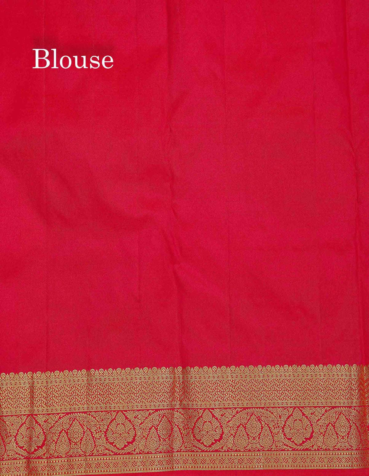 Pure Kanjivaram Silk Saree - Half White Colour Body With Zari Butta & Contrast Pink Blouse