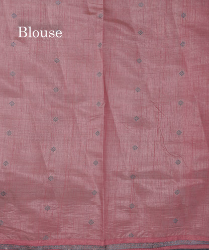 Beautiful Reddish Maroon Semi Raw Silk Saree With Fancy Border
