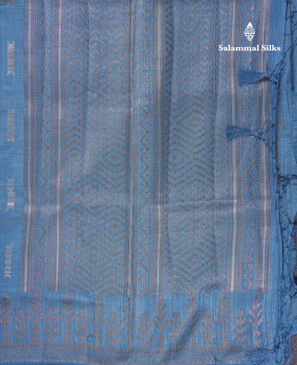 Beautiful Light Pink Semi Raw Silk Saree With Fancy Border