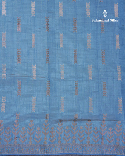 Beautiful Light Pink Semi Raw Silk Saree With Fancy Border