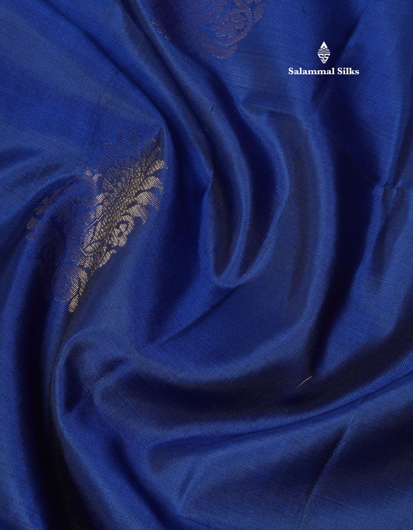 Beautiful Royal Blue Pure Kanjivaram Soft Silk Saree With Contrast Magenta Blouse