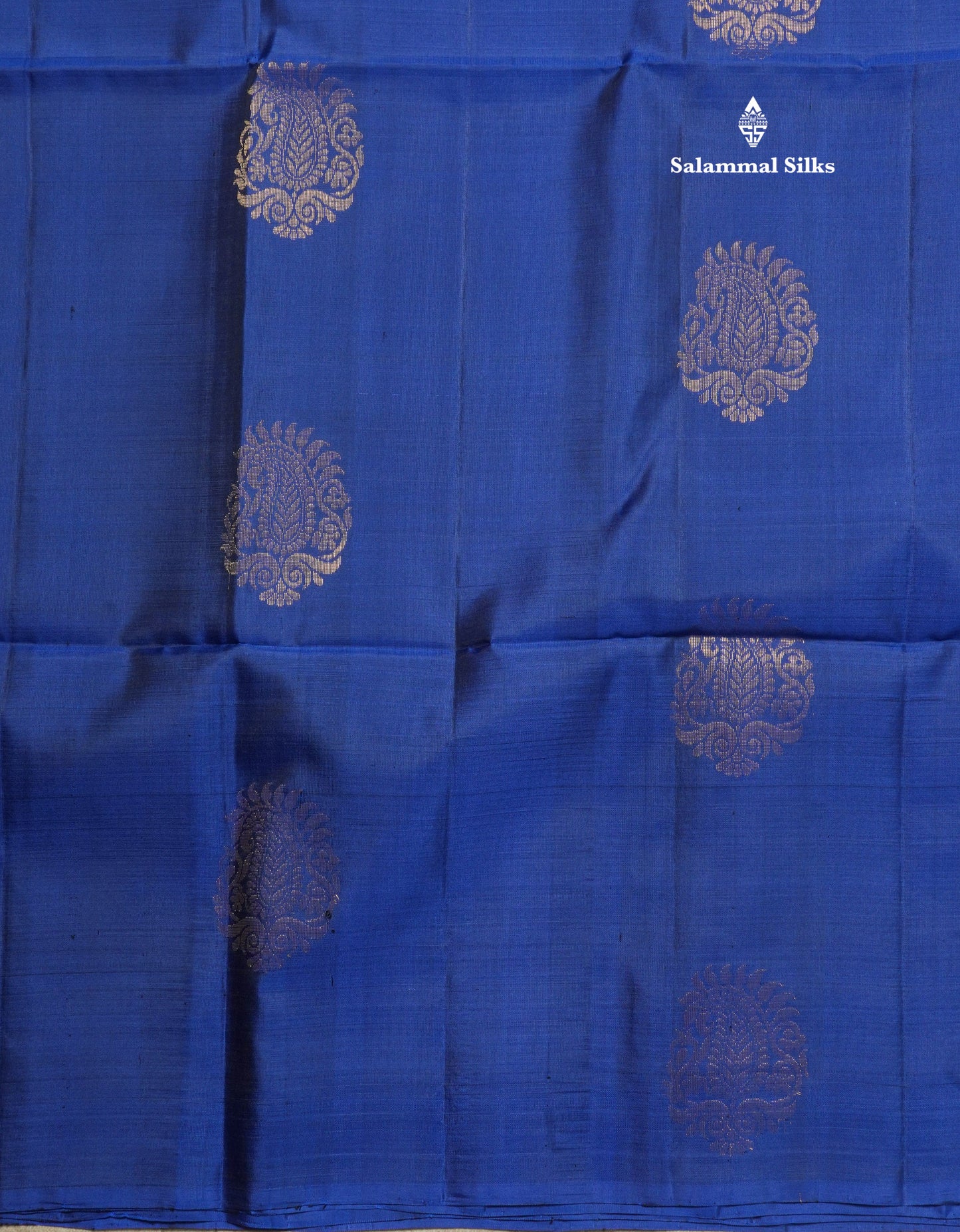 Beautiful Royal Blue Pure Kanjivaram Soft Silk Saree With Contrast Magenta Blouse