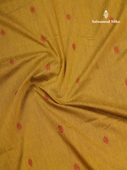Olive Green Kalyani Cotton Saree With Maroon Border