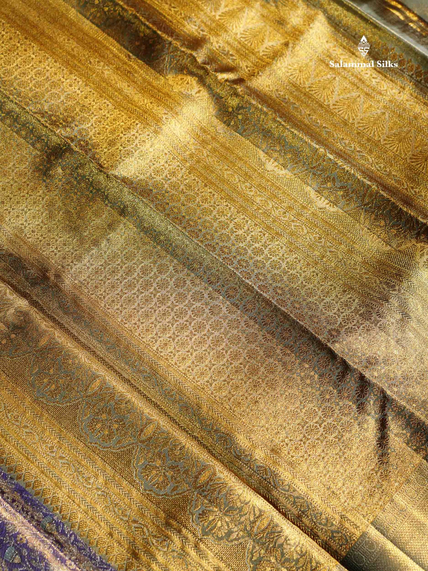 Beautiful Light Lavender Tissue Bridal Pure Kanjivaram Silk Saree With Contrast Pista Green Border