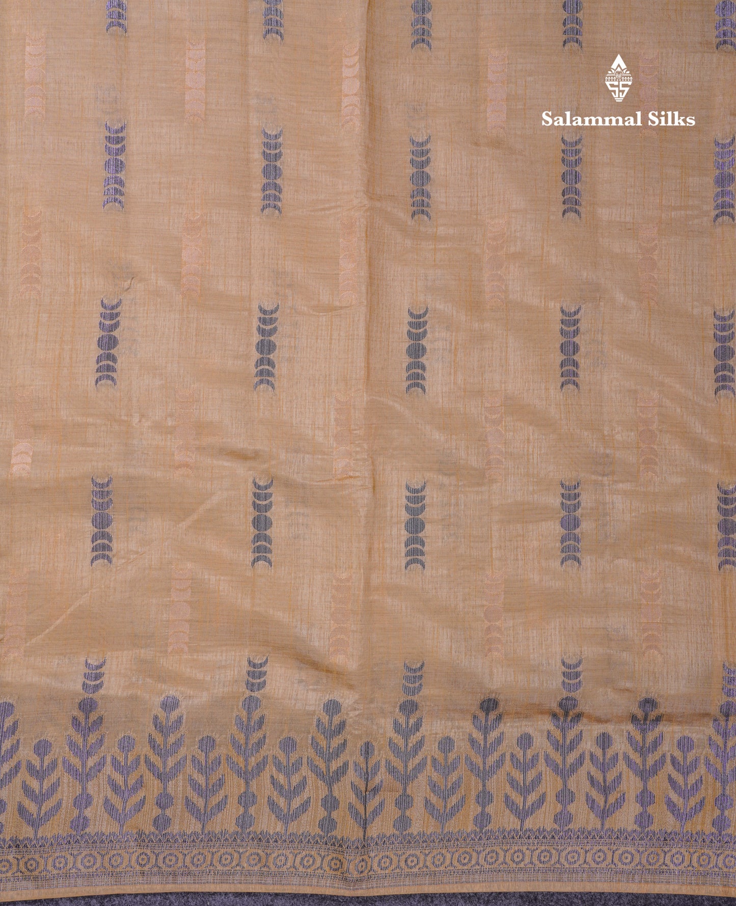 Beautiful Light Pink Semi Raw Silk Saree With Fancy Border