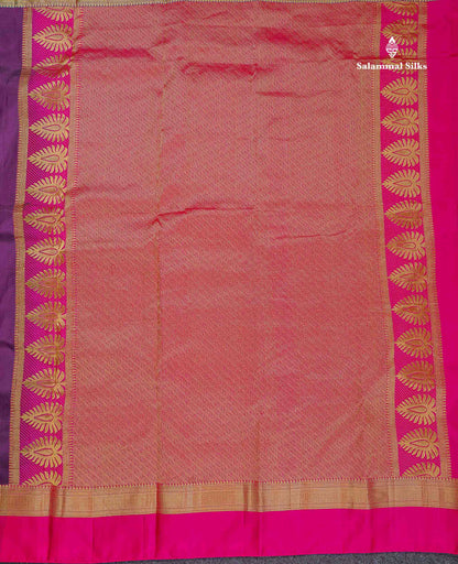 Pure Kanjivaram Silk Saree - Mustard Yellow Colour Body With Mango Butta & Ganga Jamuna Border