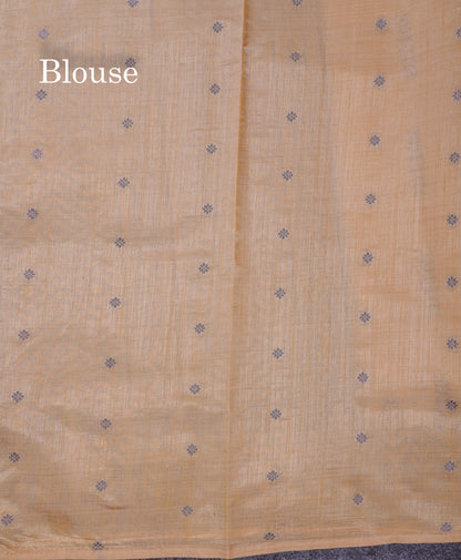 Beautiful Light Pink Semi Raw Silk Saree With Fancy Border