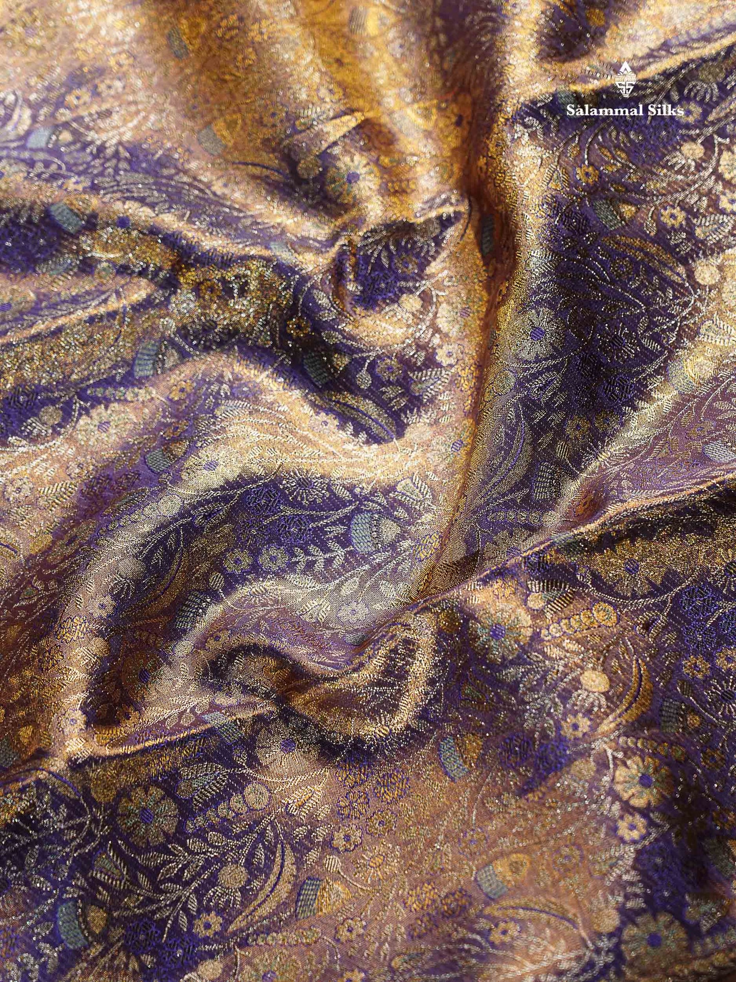 Beautiful Light Lavender Tissue Bridal Pure Kanjivaram Silk Saree With Contrast Pista Green Border