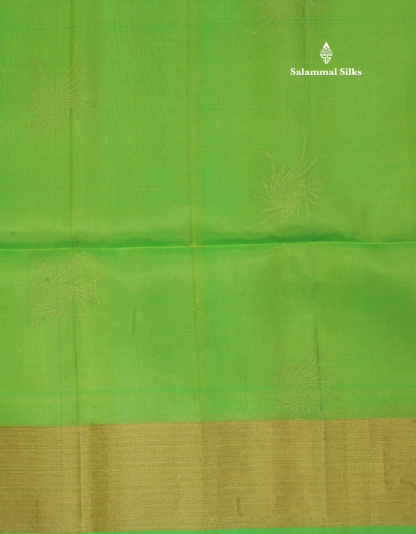 Beautiful Parrot Green Pure Kanjivaram Soft Silk Saree With Gold Zari Border