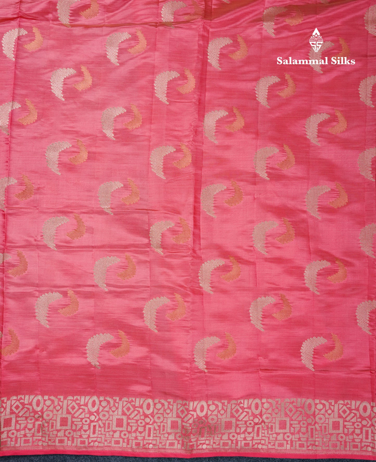 Beautiful Blue Semi Raw Silk Saree With Fancy Border