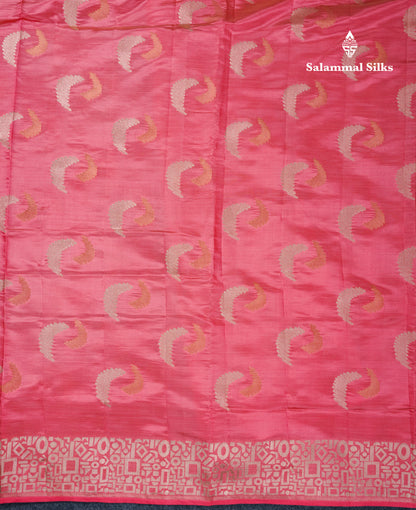 Beautiful Blue Semi Raw Silk Saree With Fancy Border