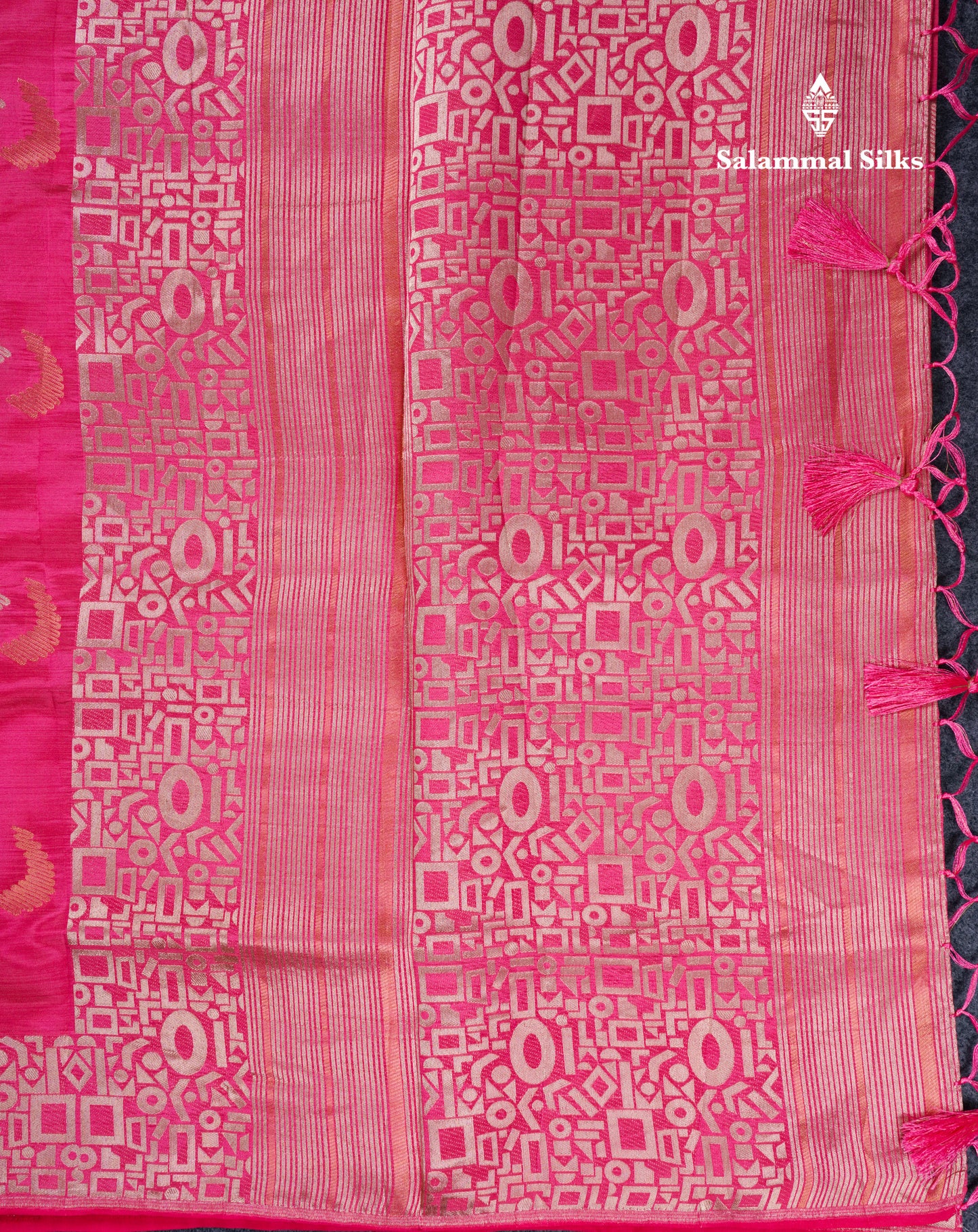 Beautiful Blue Semi Raw Silk Saree With Fancy Border