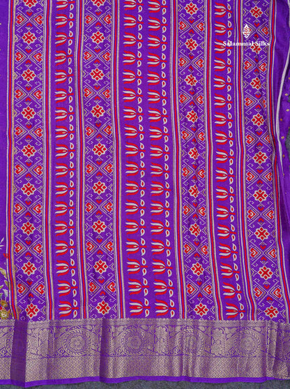 Semi Georgette Saree - Magenta Pink Colour Body With Fancy Border