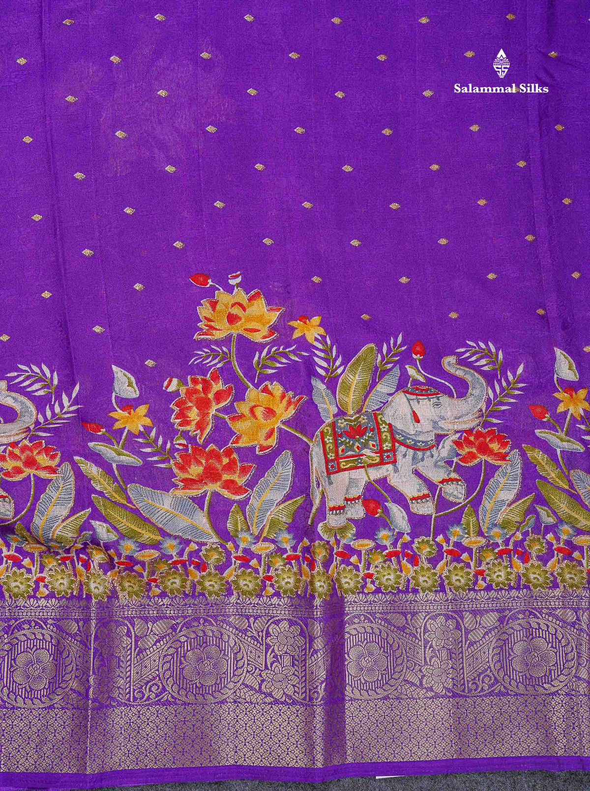 Semi Georgette Saree - Magenta Pink Colour Body With Fancy Border