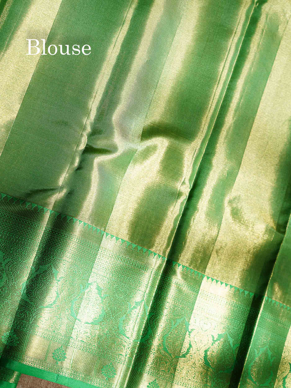 Beautiful Light Green Tissue Bridal Pure Kanjivaram Silk Saree With Contrast Rexona Green Traditional Evening Morning Border