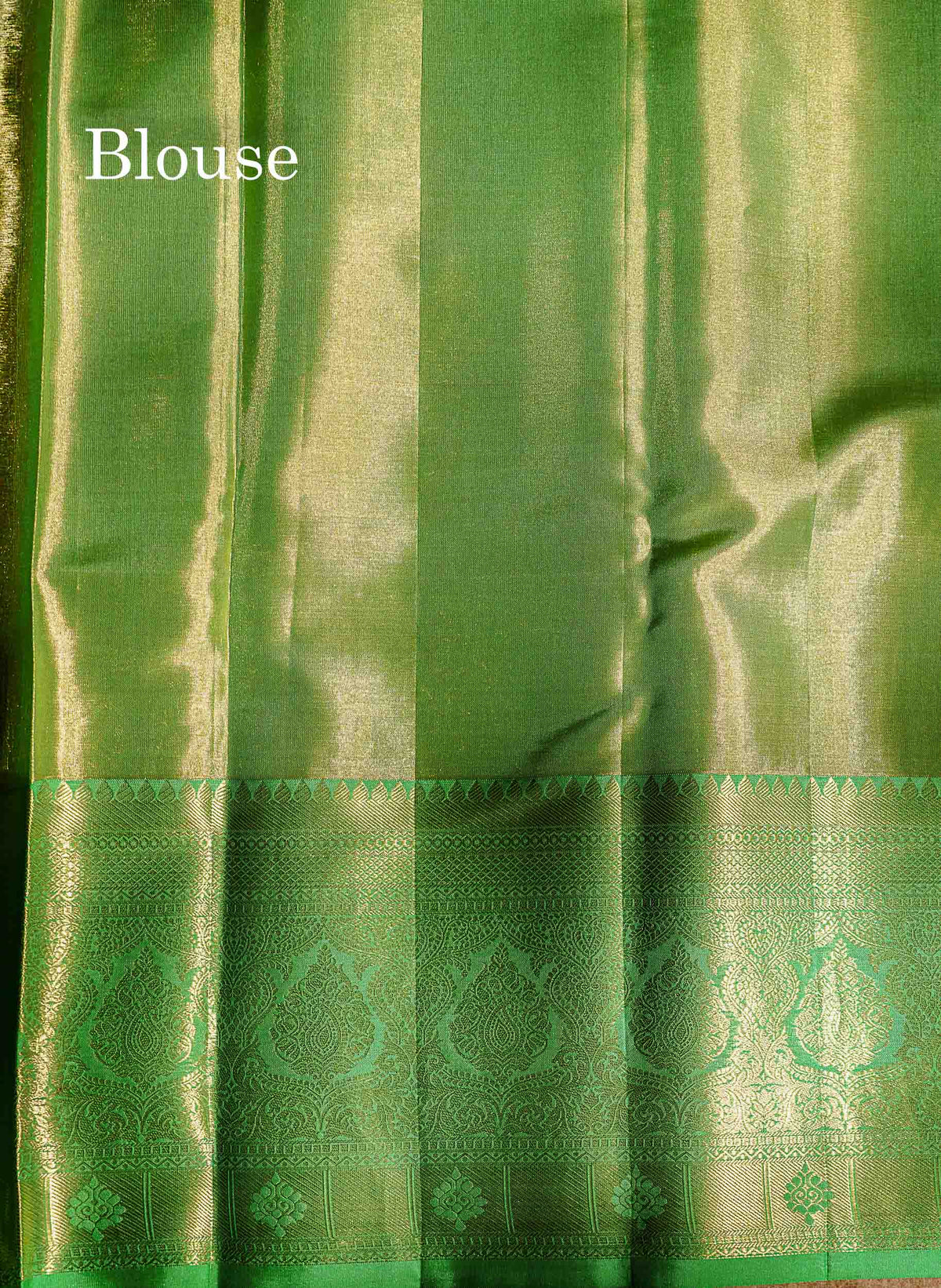 Beautiful Light Green Tissue Bridal Pure Kanjivaram Silk Saree With Contrast Rexona Green Traditional Evening Morning Border