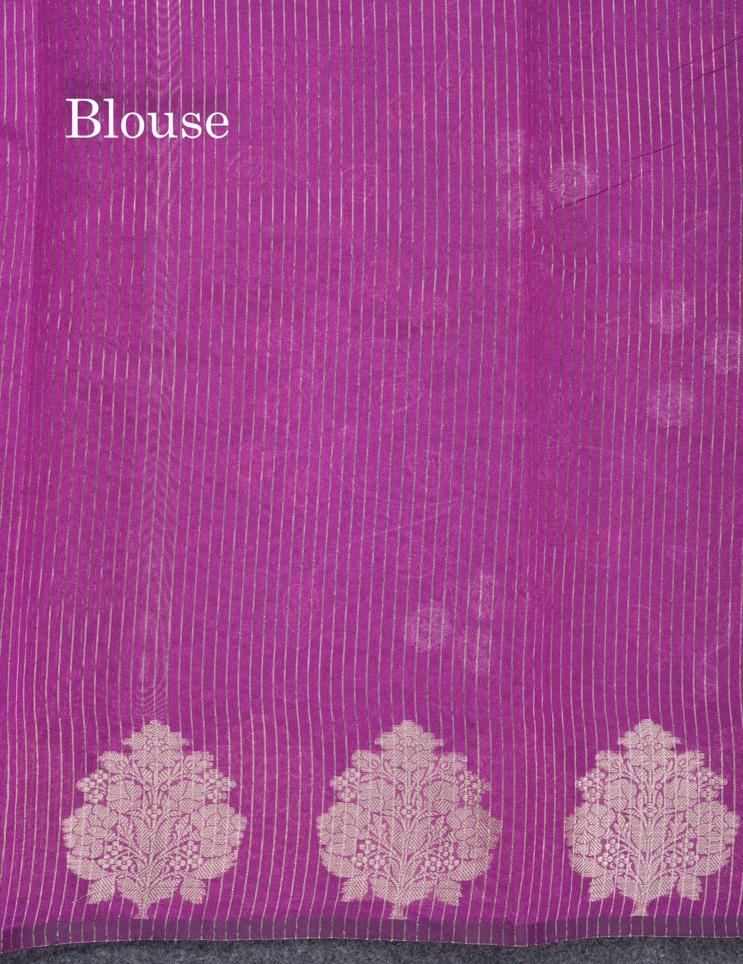 Navy Blue Embroidery Work Cotton Mix Saree With Floral Fancy Border