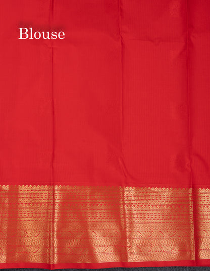 Beautiful Mustard Yellow Semi Silk Saree With Contrast Red Traditional Evening Morning Border