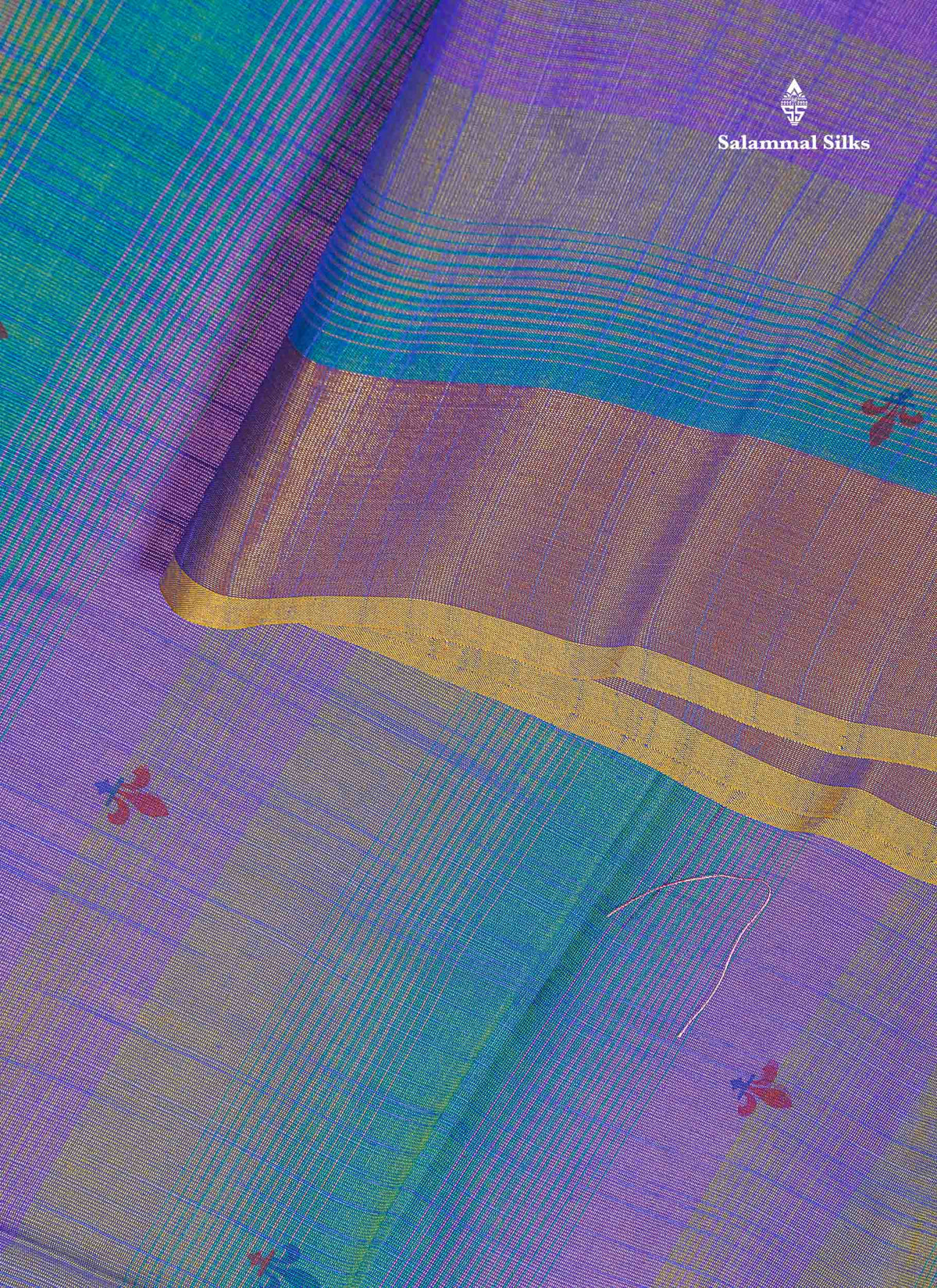 Cotton Mix Saree - Pinkish Orange Colour Body With Fancy Border
