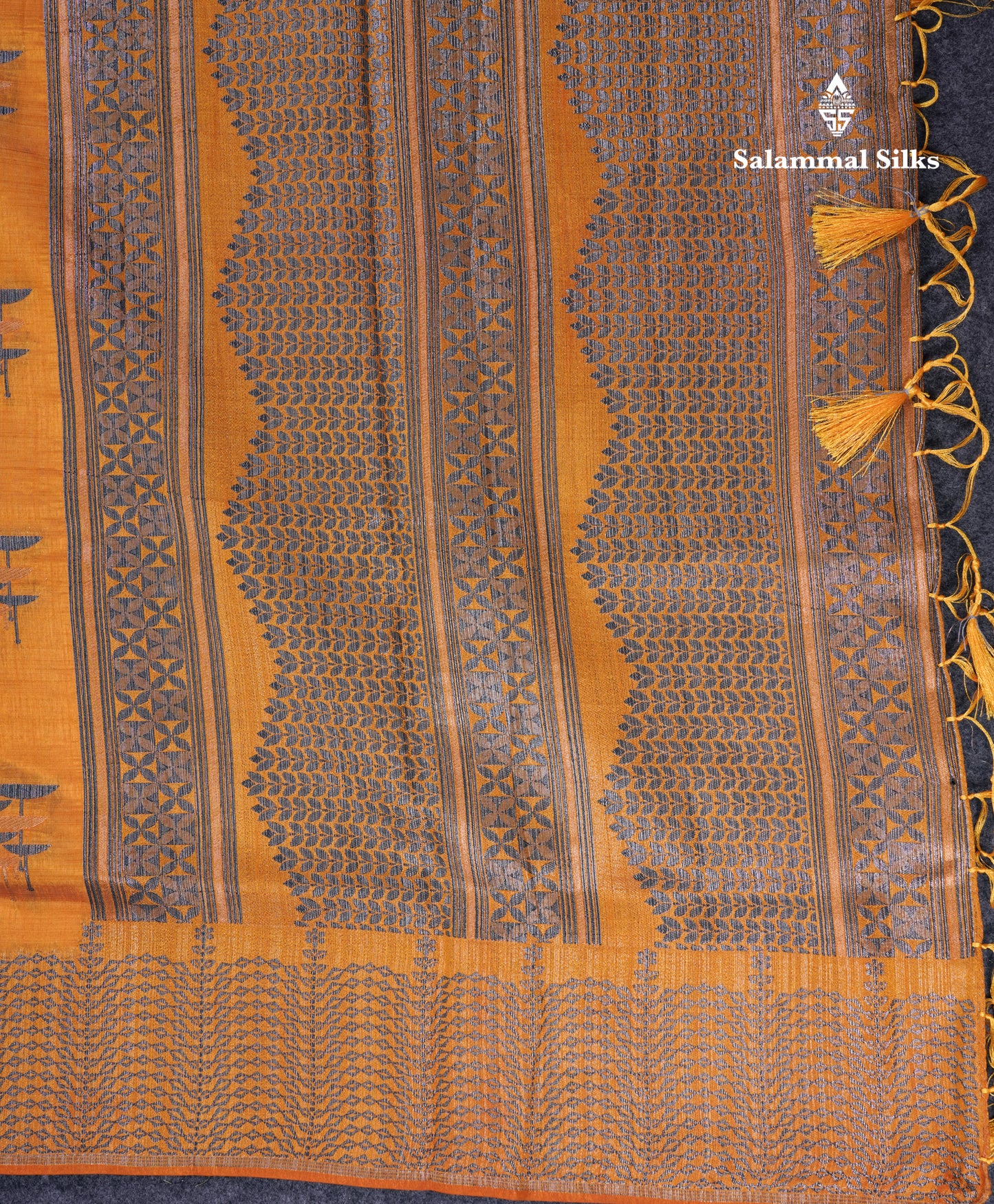 Beautiful Sky Blue Semi Raw Silk Saree With Fancy Border