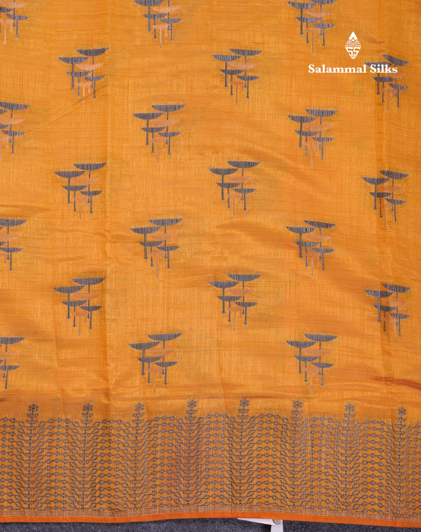 Beautiful Sky Blue Semi Raw Silk Saree With Fancy Border