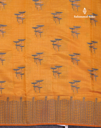 Beautiful Sky Blue Semi Raw Silk Saree With Fancy Border