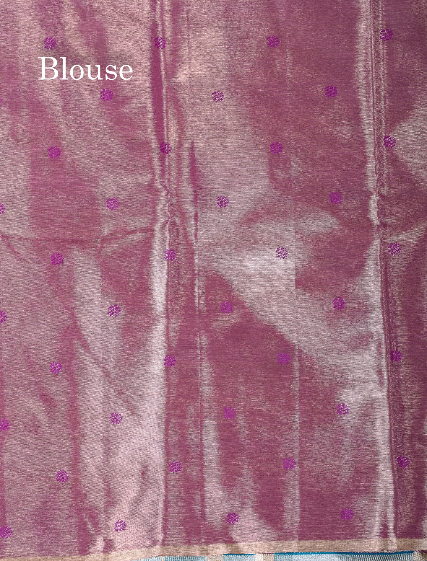 Beautiful Pastel Blue Tissue Semi Silk Saree With Contrast Purple Traditional Evening Morning Border