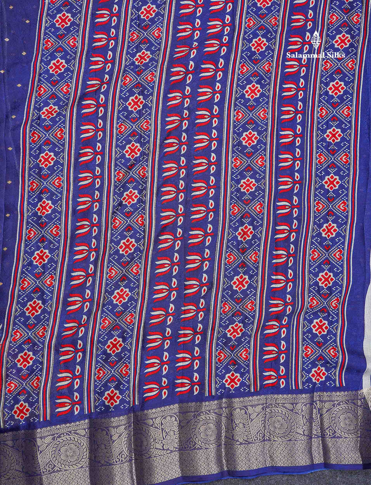 Semi Georgette Saree - Magenta Pink Colour Body With Fancy Border