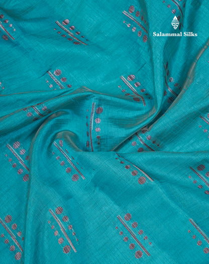 Beautiful Reddish Maroon Semi Raw Silk Saree With Fancy Border
