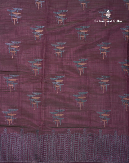 Beautiful Sky Blue Semi Raw Silk Saree With Fancy Border