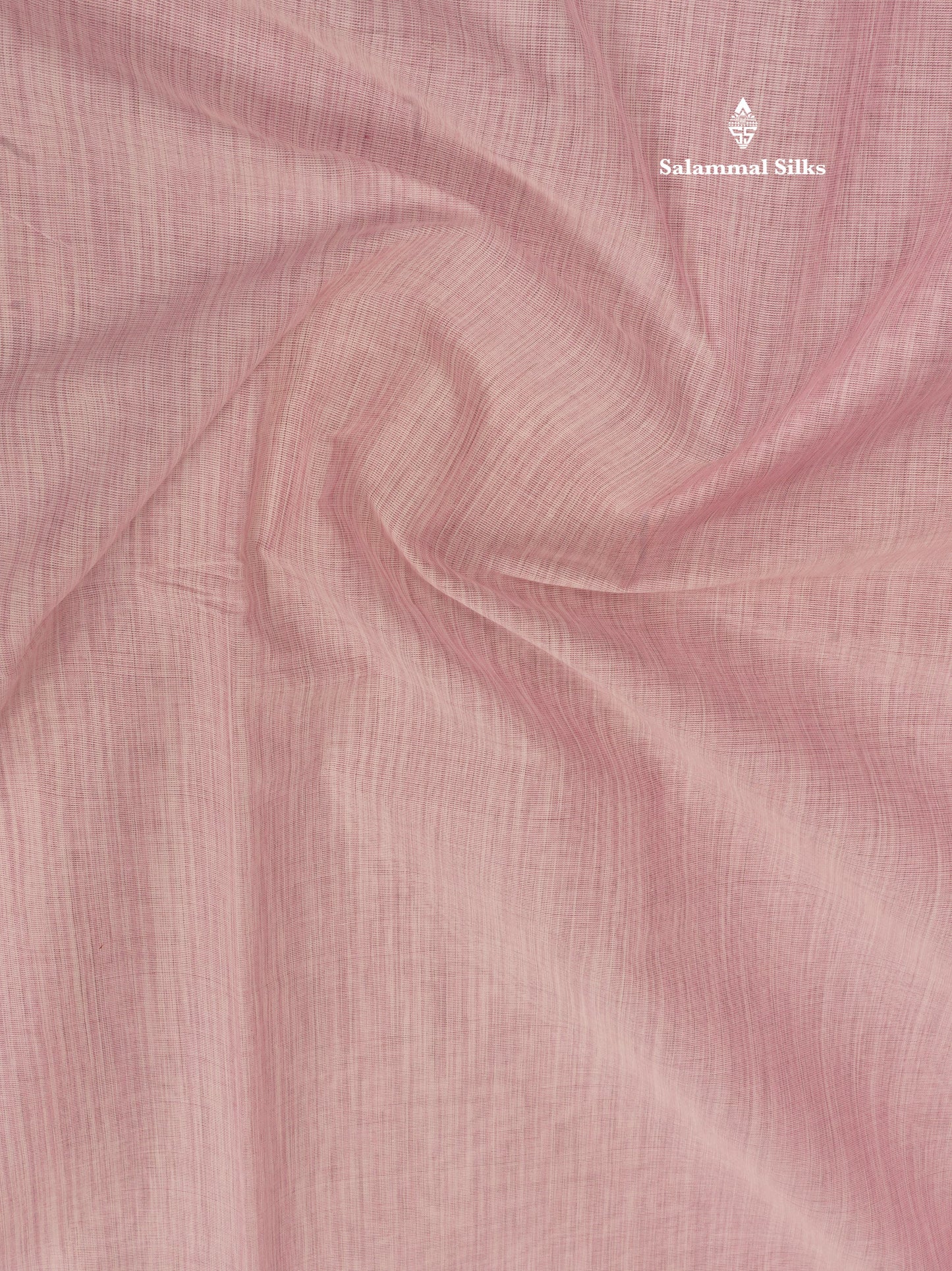 Light Pink Beautiful Pure Cotton Saree With Contrast Dark Maroon Small Temple Border