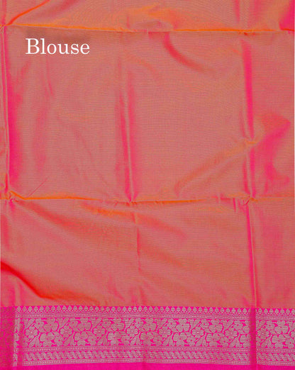 Semi Silk Saree - Sapphire Green Colour Body Pochampally Design With Fancy Border