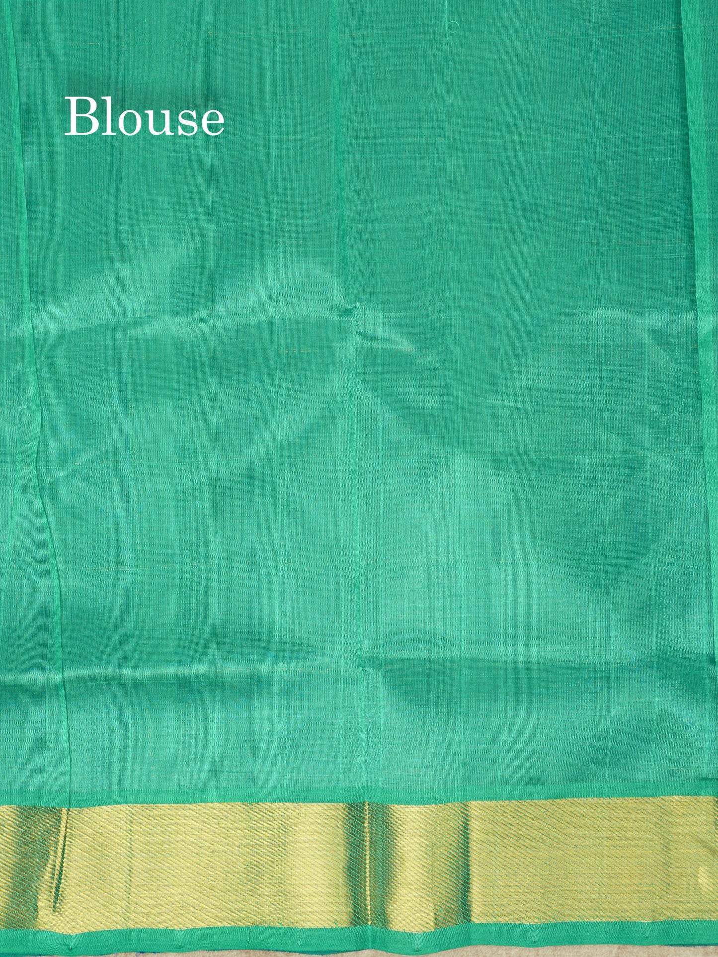 Royal Blue Zari Checks Pure Silk Cotton Saree With Gold Zari Border