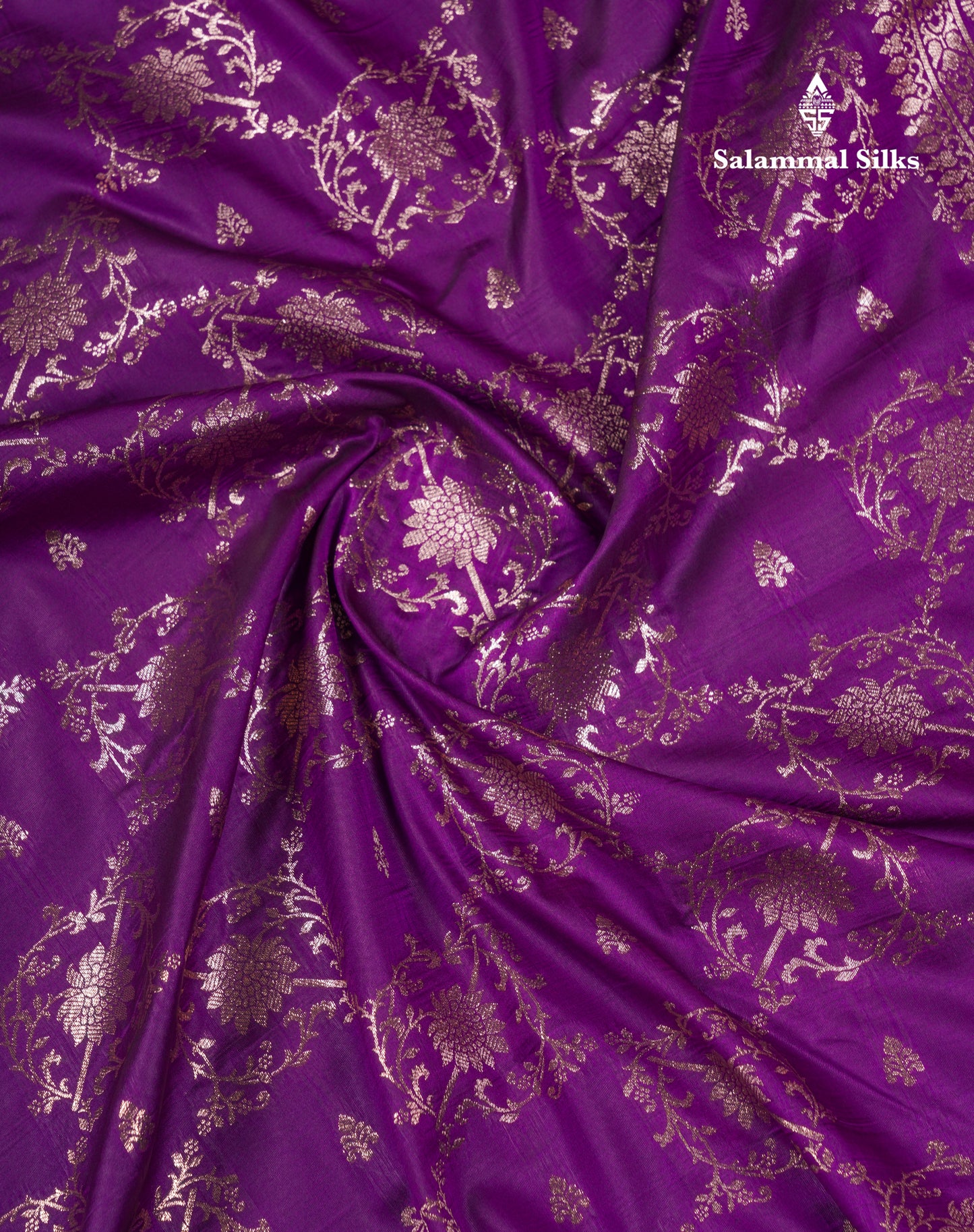 Beautiful Dark Maroon Semi Banaras Saree With Fancy Border