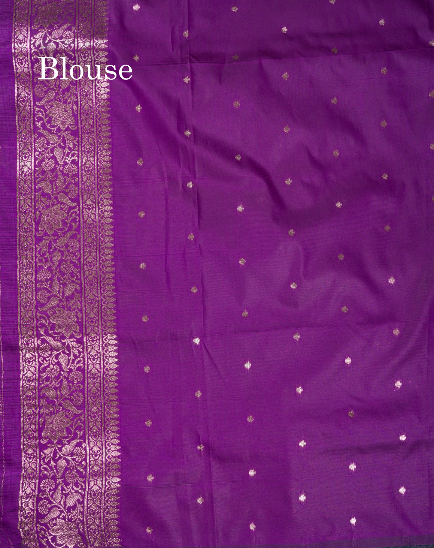Beautiful Dark Maroon Semi Banaras Saree With Fancy Border