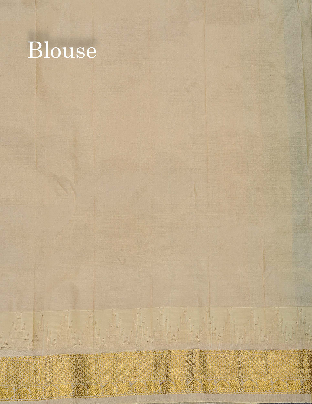 Pure Kanjivaram Silk Saree - White Colour Body Zari Butta & Contrast Black Traditional Temple Border