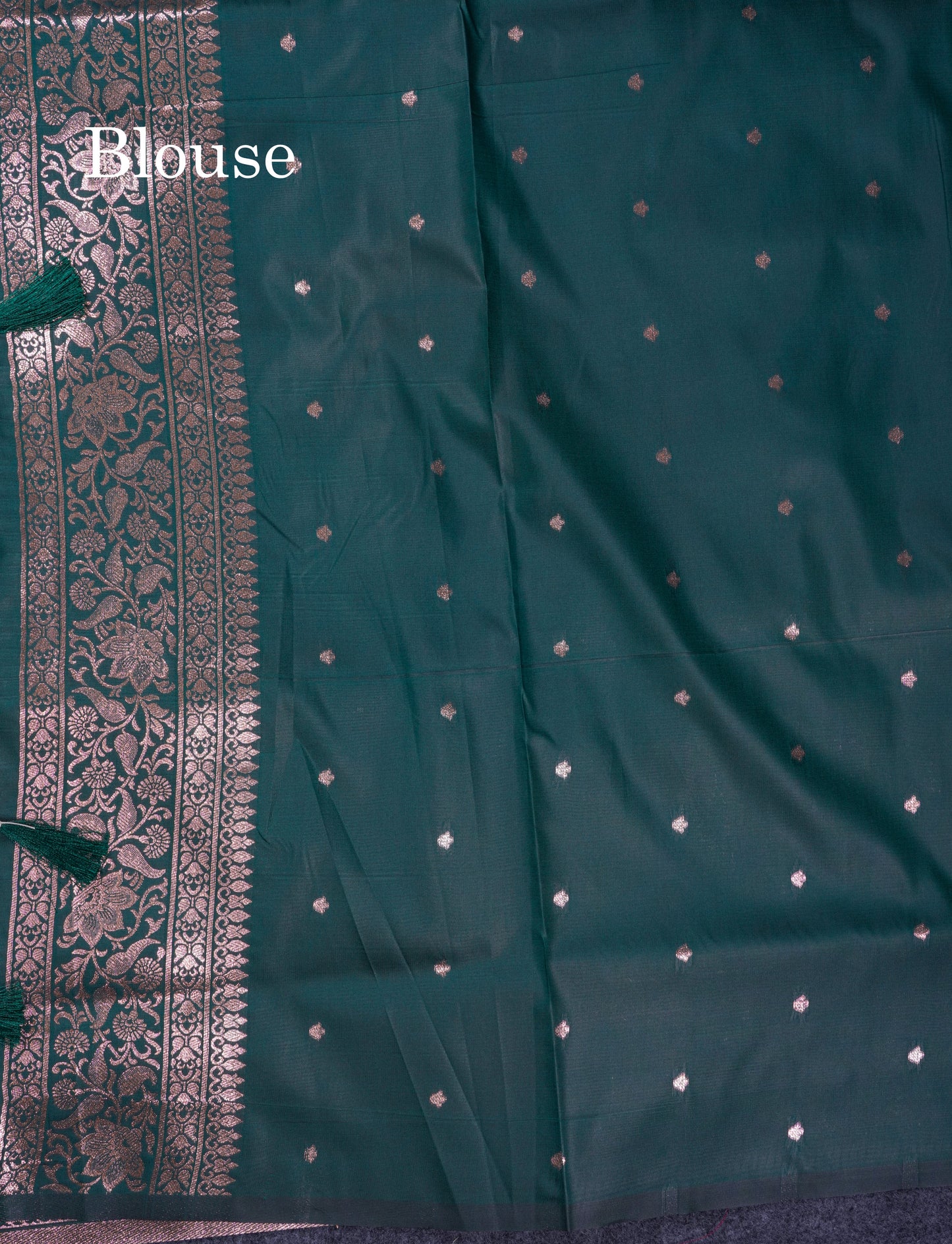 Beautiful Dark Maroon Semi Banaras Saree With Fancy Border