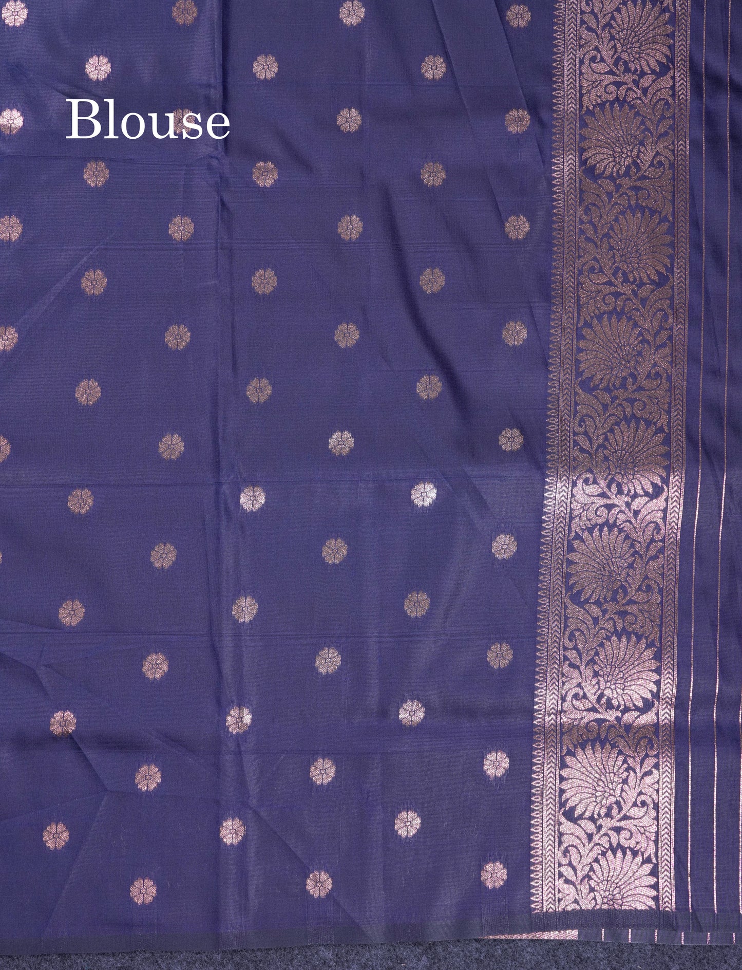 Beautiful Dark Maroon Semi Banaras Saree With Fancy Border