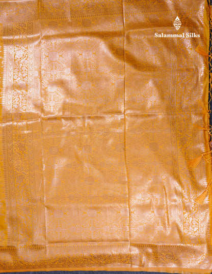 Beautiful Dark Maroon Semi Banaras Saree With Fancy Border
