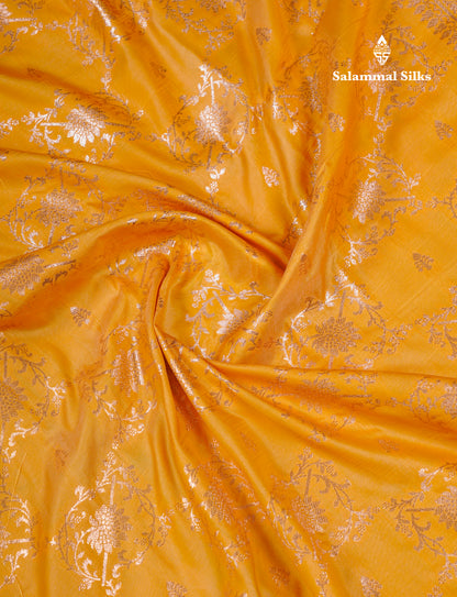 Beautiful Dark Maroon Semi Banaras Saree With Fancy Border
