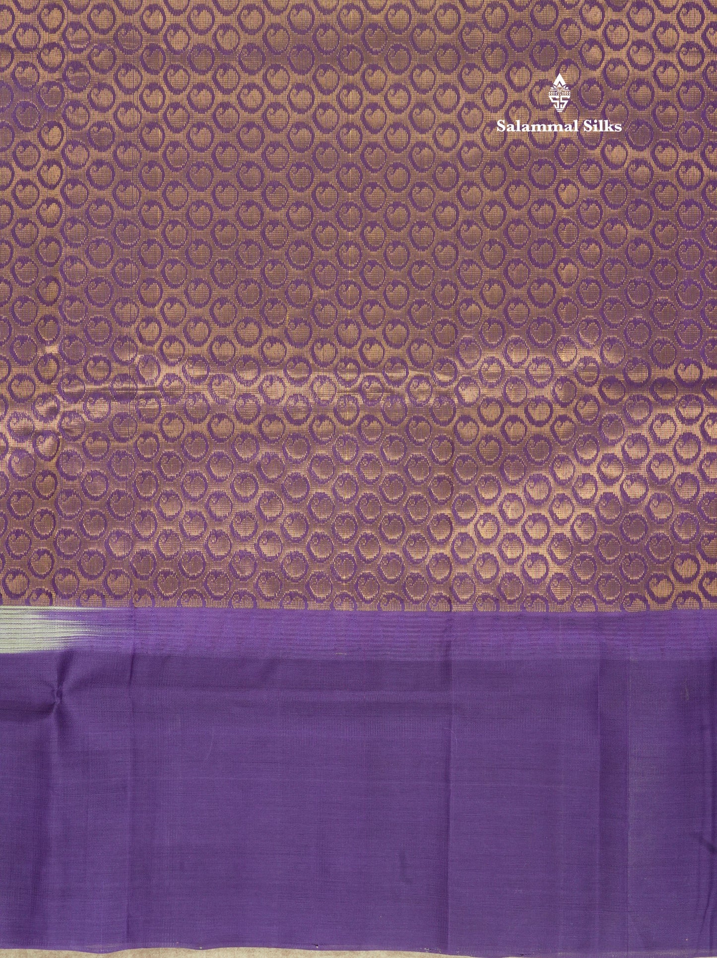 Light Elaichi Green Pure Silk Cotton Saree With Contrast Violet Temple Border