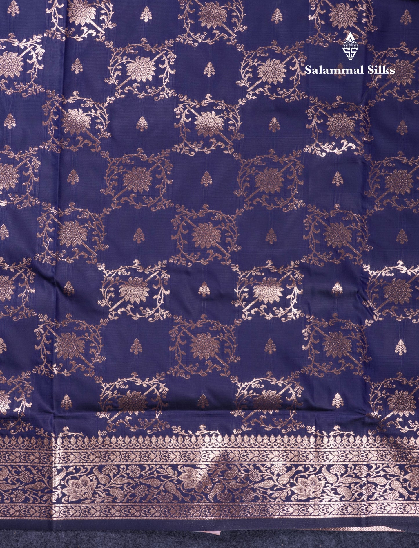 Beautiful Dark Maroon Semi Banaras Saree With Fancy Border