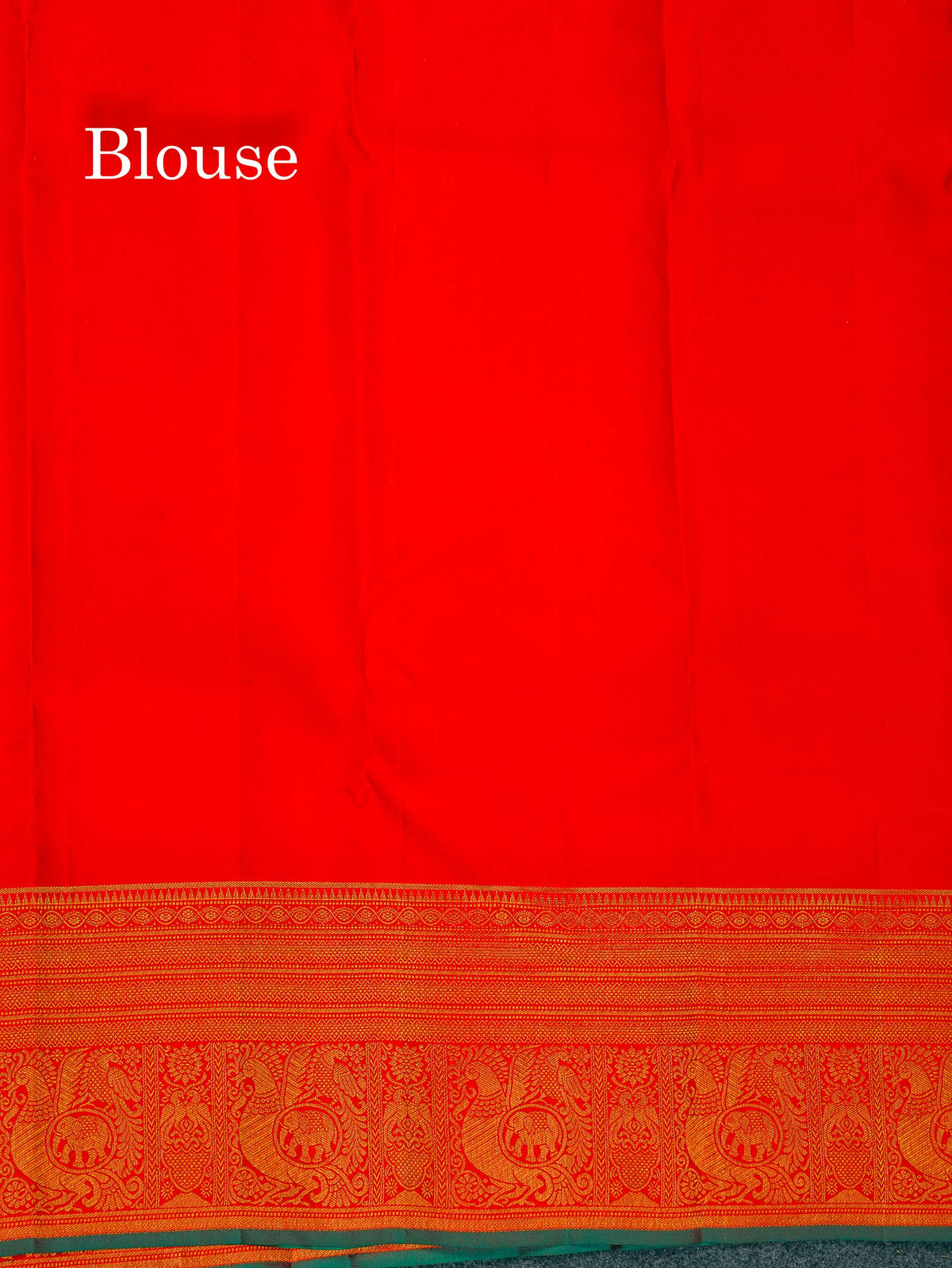 Bridal Pure Kanjivaram Silk Saree - Beige Colour Body With Contrast Chilly Red Evening Morning Border