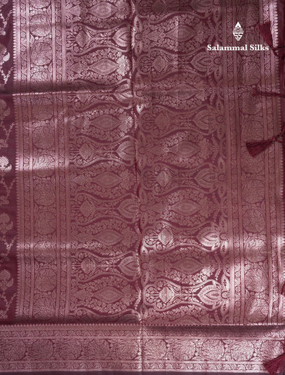 Beautiful Bottle Green Semi Banaras Saree With Fancy Border