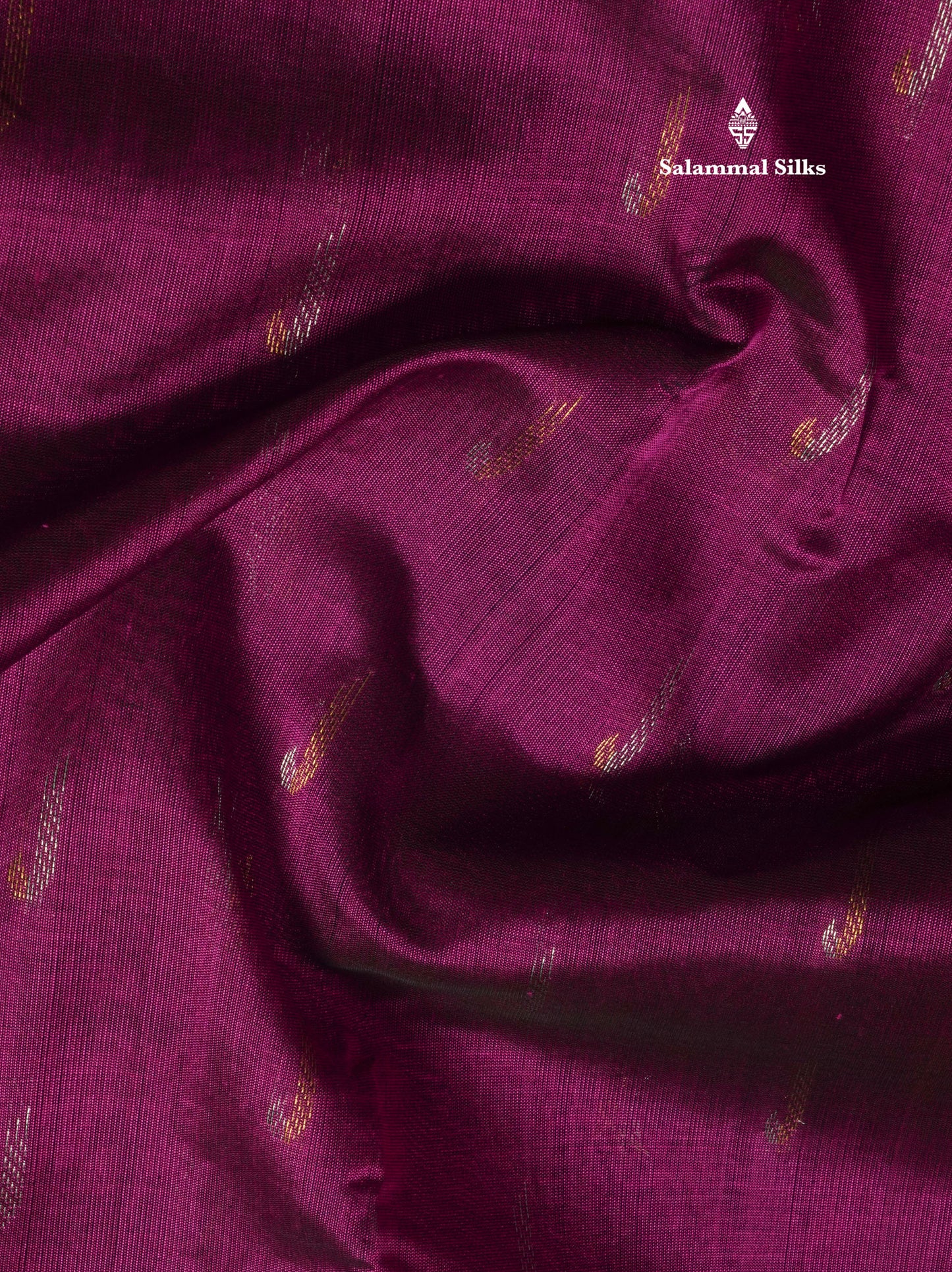 Violet Paithani Design Pure Silk Cotton Saree With Gold Zari Border
