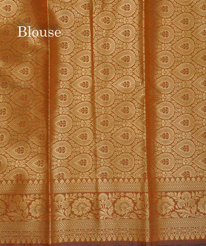 Semi Silk Saree - Magenta Colour Body Zari Butta With Fancy Border
