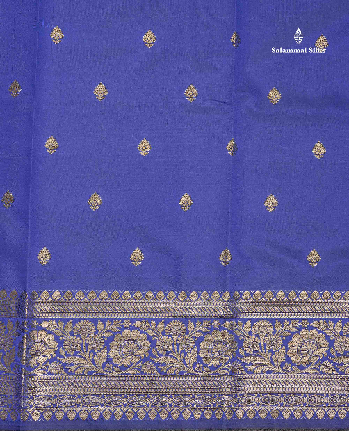 Semi Silk Saree - Magenta Colour Body Zari Butta With Fancy Border